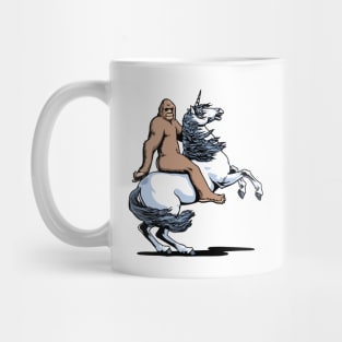 Bigfoot Riding A Unicorn Mug